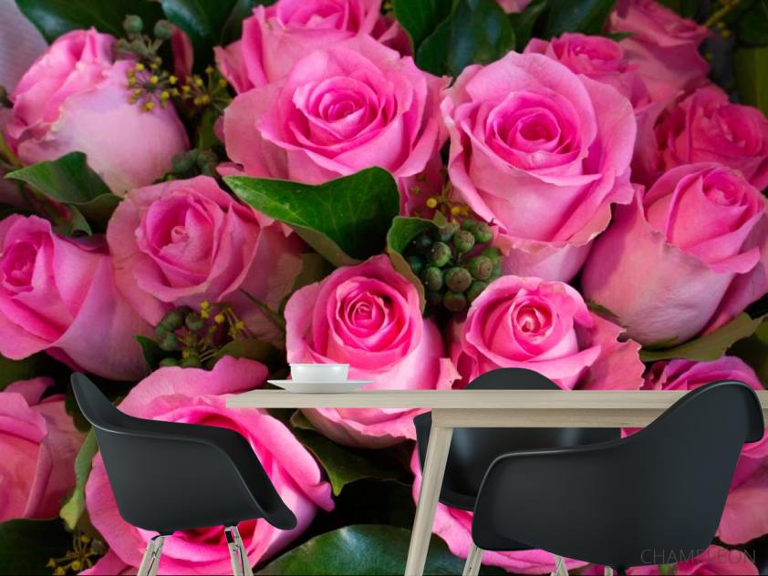 Фотошпалери Букет рожевих троянд - 1