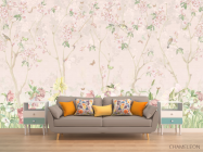 Фотообои Розовые цветы в саду - 1