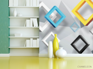 Фотошпалери 3Д квадрати - 3