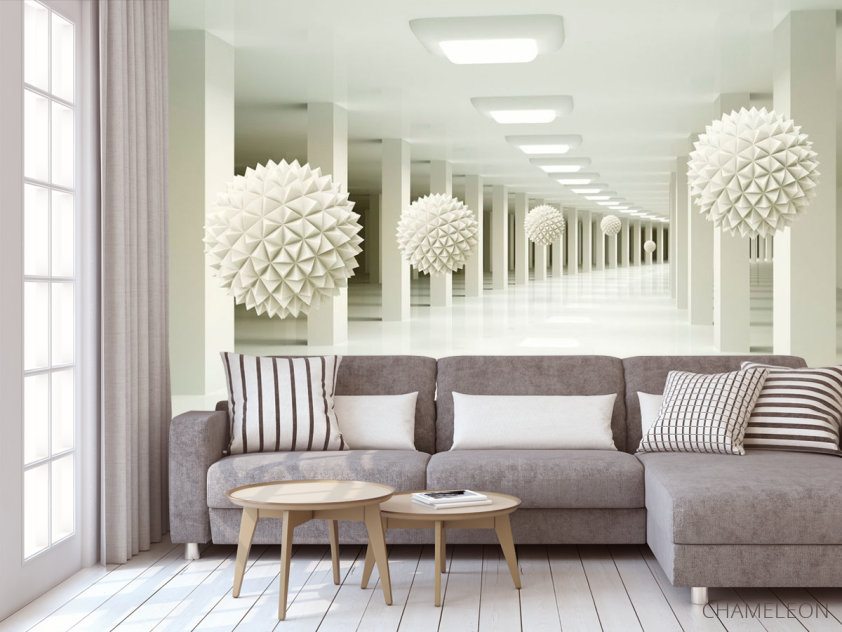 Фотообои Сферы в тоннеле - 3