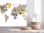 Фотошпалери Різнобарвна карта - 2