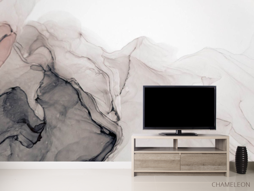 Фотообои Fluid art чёрно-белый - 2