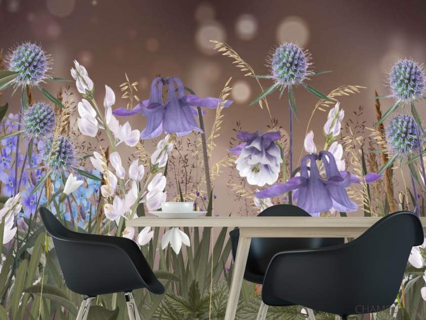 Шпалери Дизайнерські квіти - 1