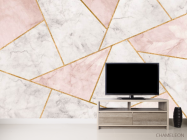 Фотообои Мраморные треугольники - 2