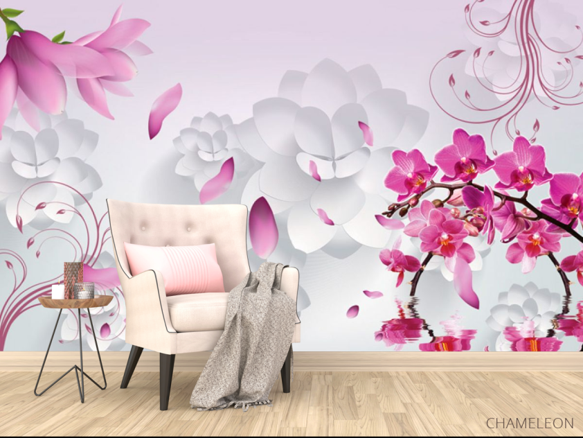 Фотообои 3D цветы - 4