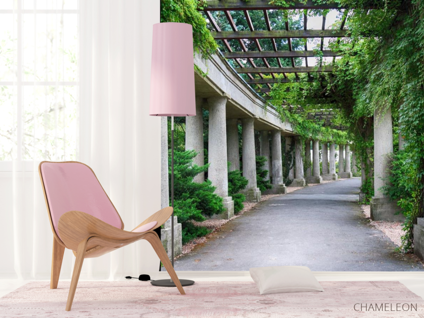 Фотошпалери Коридор з бетонних стовпів - 4