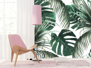 Фотошпалери Зелені тропічні листя - 4