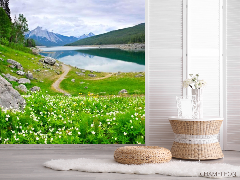 Фотошпалери Берег, квіти - 2