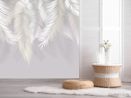 Фотошпалери пухнасті пальмове листя на стіну - 2