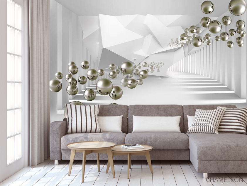 Фотообои Стереоскопические фигуры - 3