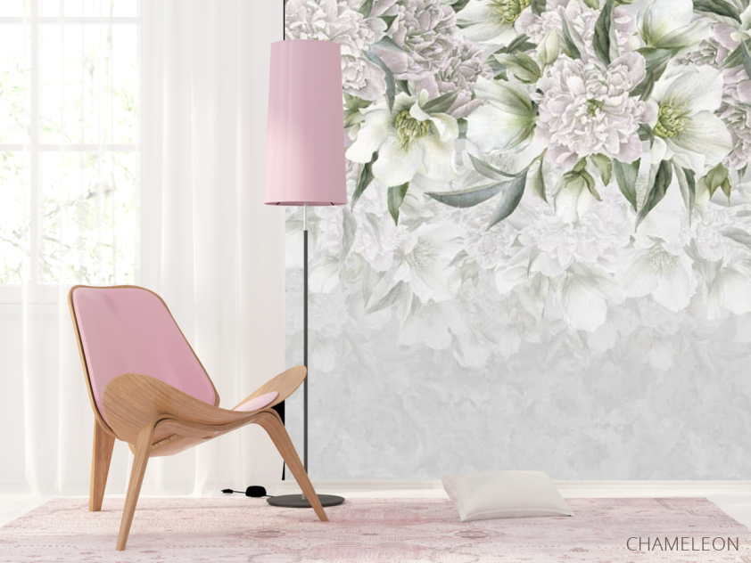 Фотошпалери квіти зі стелі - 4