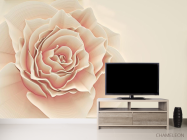 Фотообои Бежевая обьемная роза - 2