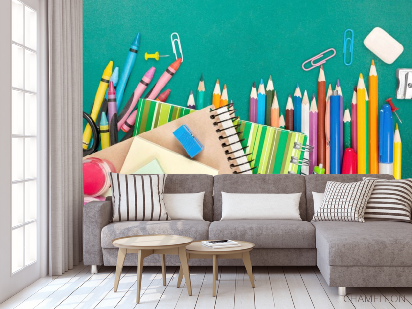 Фотообои Школьные пренадлежности - 3