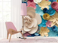 Фотошпалери різнокольорові квіти буажные - 4