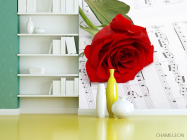 Фотошпалери Троянда на нотах - 3