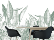 Фотошпалери Тропічні листя зелені - 1