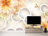 Фотообои Жёлтые хризантемы 3d - 2