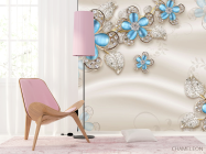 Фотошпалери Брошки на атласі - 4