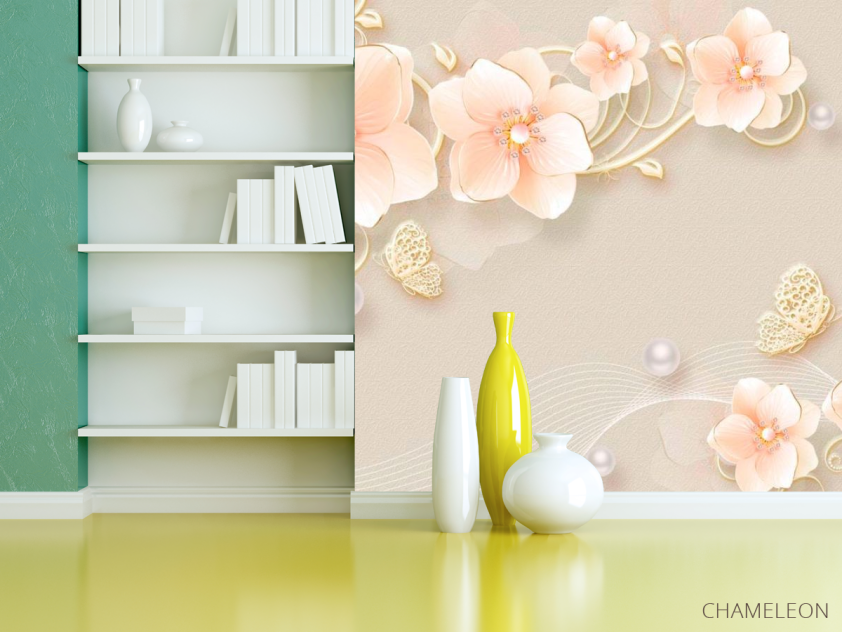 Фотошпалери 3Д Квіти - 3