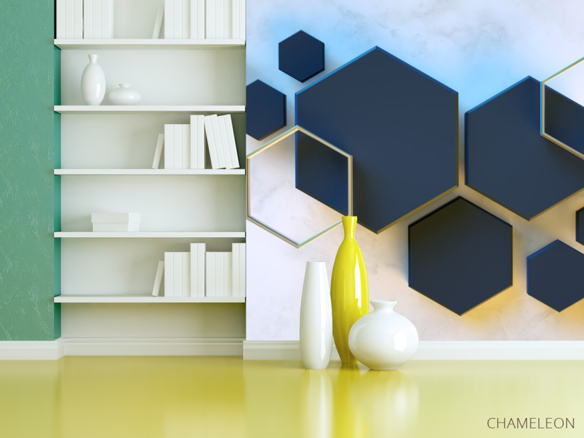 Фотообои Черные шестиугольники - 3