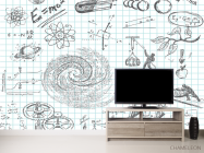 Фотообои Иммитация школьной тетради - 2