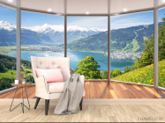 Фотообои  Вид из окна на озеро - 4