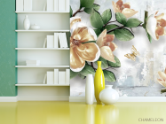 Фотошпалери 3D гілка з квітами - 3