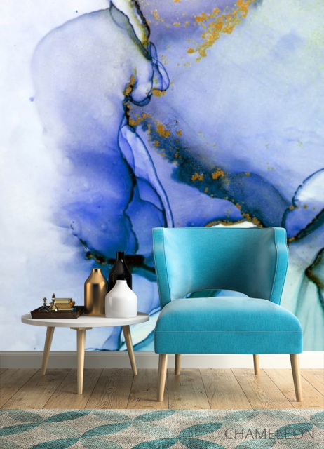 Фотообои Fluid art фиолетовый - 4