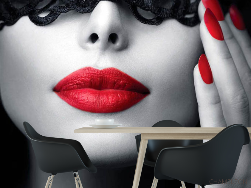 Фотошпалери дівчина і пов'язка - 1