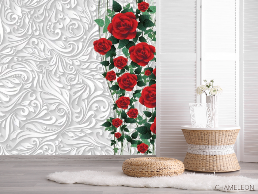 Фотошпалери 3д Троянди - 2