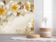 Фотошпалери Стереоскопічні квіти - 2