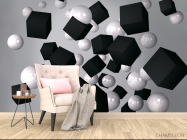 3д фотообои Квадратики - 4