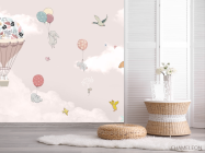 Фотошпалери зайчика на повітряних кулях - 2