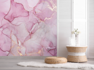 Фотошпалери рожевий флюїд арт - 2