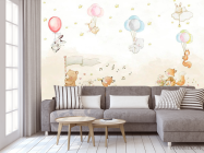 Фотообои зверюшки на воздушных шариках - 3