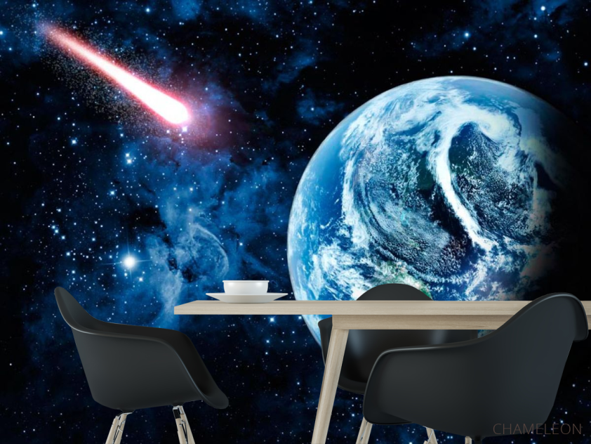 Фотошпалери Земля і комета - 1