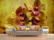 Фотообои Зеленые цветы - 1