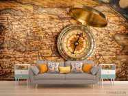 Фотообои Старая карта с компасом - 1