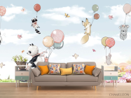 Фотообои Звери и воздушные шарики - 1