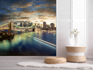 Фотошпалери Ніч, міст, New York - 2