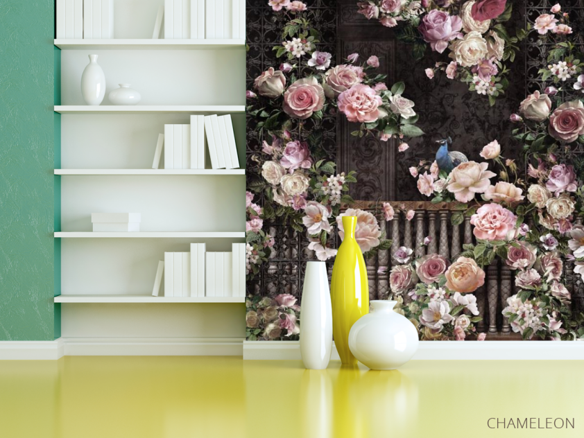 Фотошпалери 3д Троянди - 3