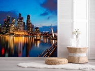 Фотошпалери Вода, відображення, будинки - 2