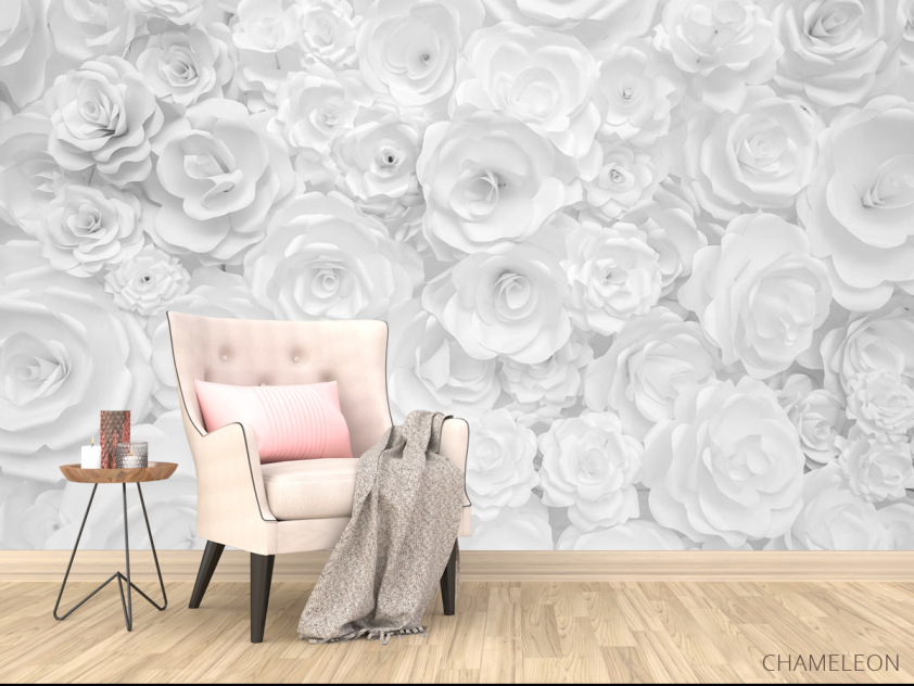 Фотообои цветы из бумаги - 4