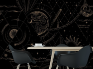 Фотошпалери Східний візерунок в стилі line art - 1