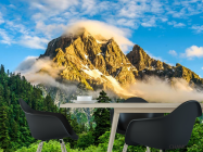 Фотошпалери гори у лісі - 1