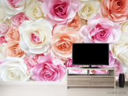 Фотообои розы нежных цветов - 2