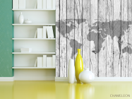 Фотошпалери Карта на тлі дерева - 3