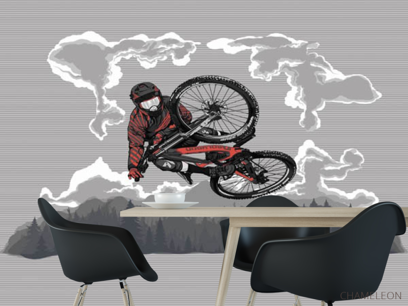 Фотошпалери байкер - 1