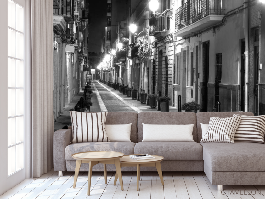 Фотообои Ночная красивая улочка - 3