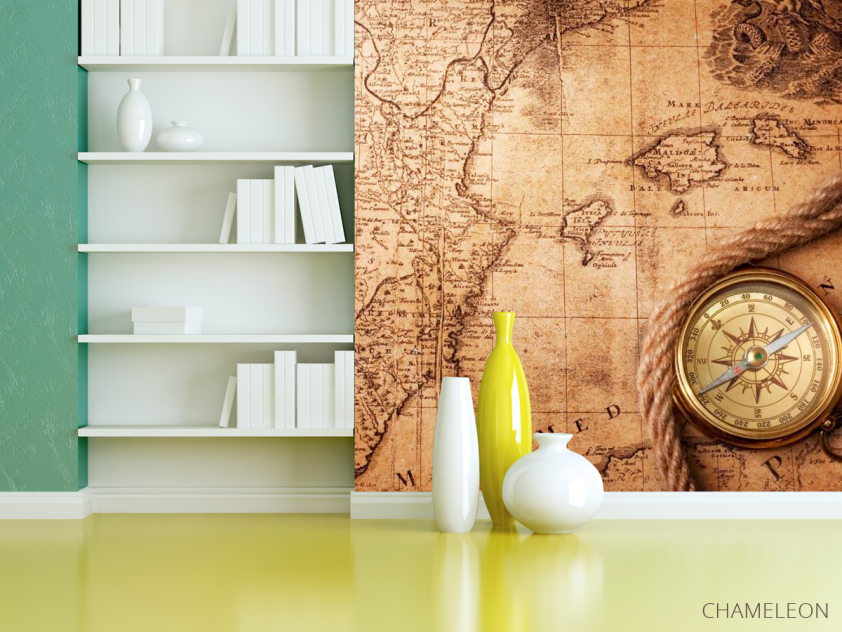 Фотошпалери Компас і карта світу - 3